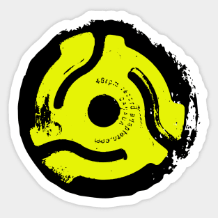 45 RPM Vinyl Record Spacer Sticker